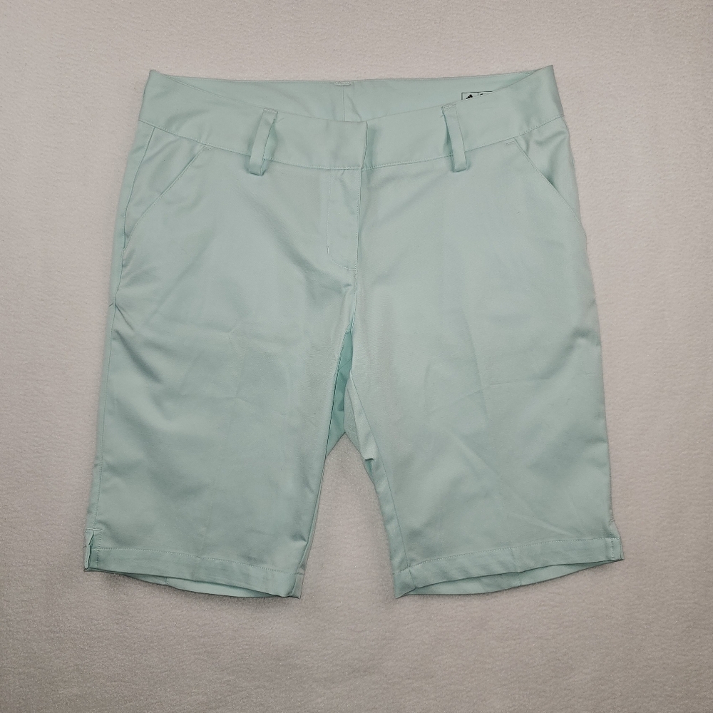 Adidas Women's Light Blue Golf Shorts Clima Lite Size 8